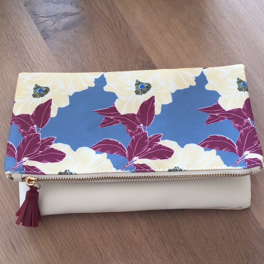 Brand New Rachel Pally Bloom Reversible Clutch